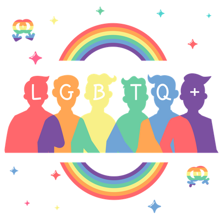 LGBT Banner Illustration