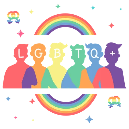 LGBT Banner Illustration
