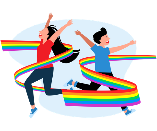 LGBT community flag  Illustration