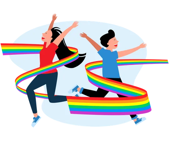 LGBT community flag  Illustration