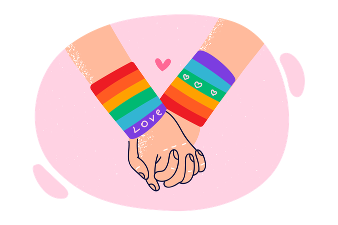 LGBT lovers  Illustration