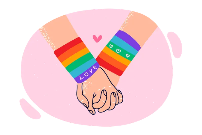 LGBT lovers  Illustration