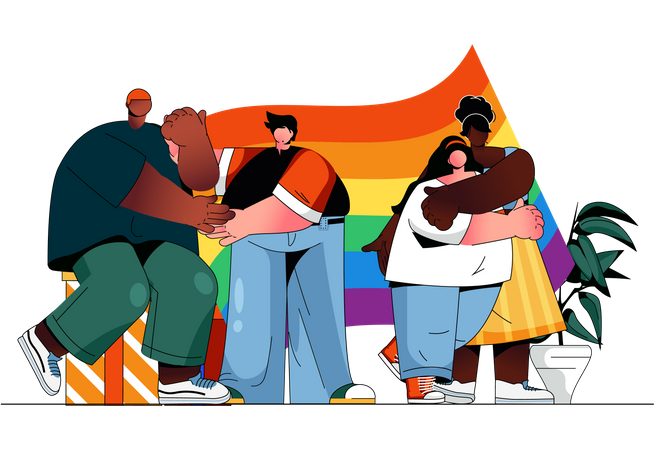 LGBTQ community Illustration