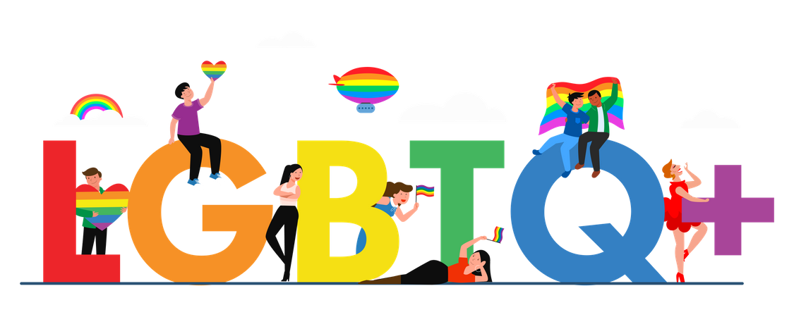 LGBTQ community Illustration