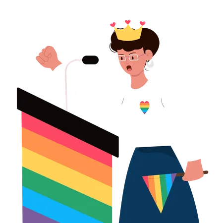 Discours LGBTQ sur scène  Illustration