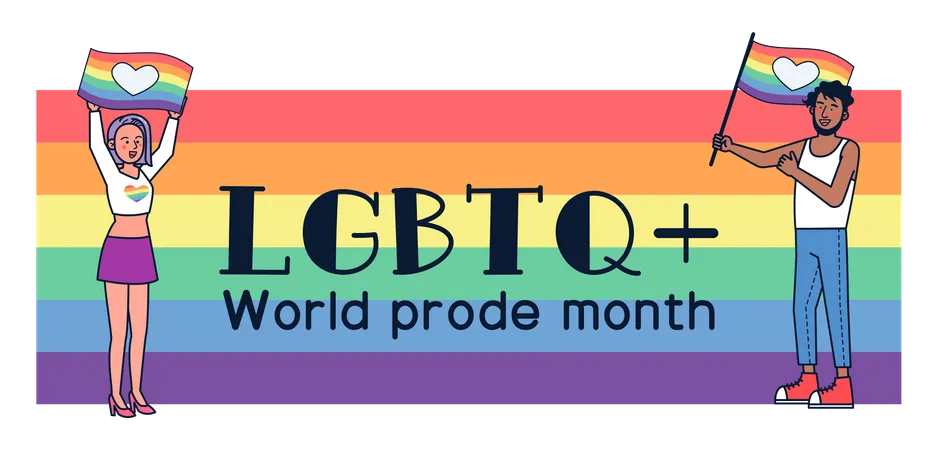 LGBTQ-Gemeinschaft  Illustration