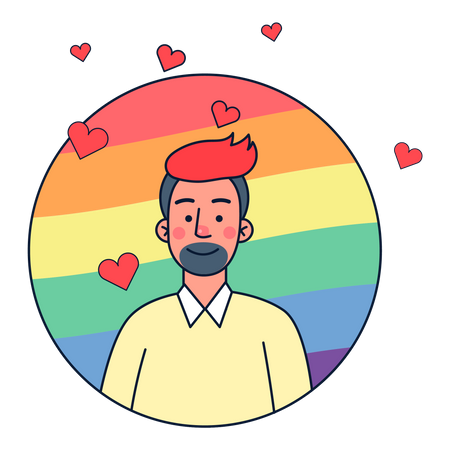 LGBTQ Male Illustration