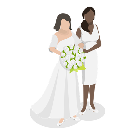 Mariage lgbtq  Illustration