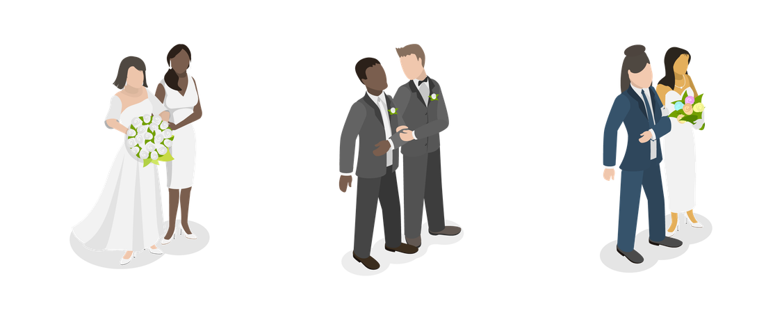 LGBTQ Marriage  Illustration