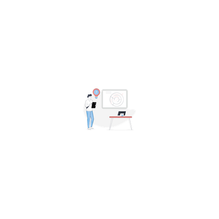 L'homme a de nouvelles idées  Illustration