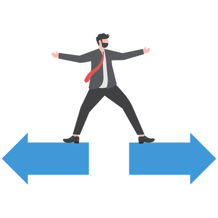 L'homme d'affaires est dans la confusion  Illustration