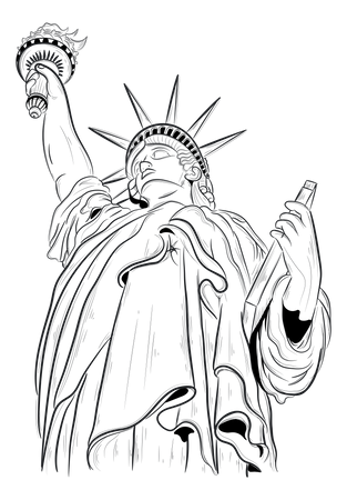 Liberty Statue Illustration