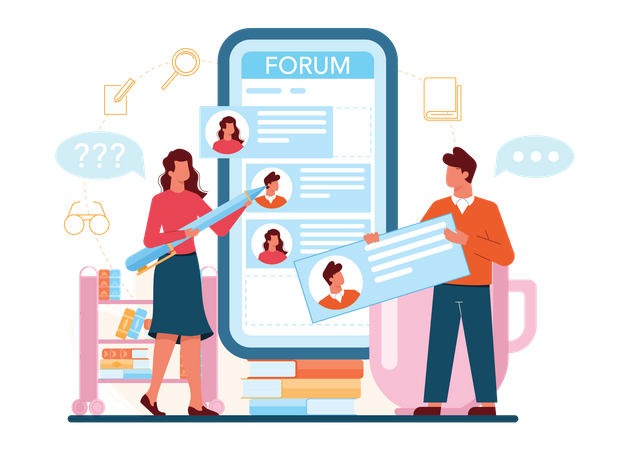 Library Forum  일러스트레이션