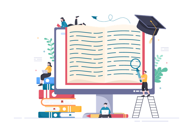 Library  일러스트레이션