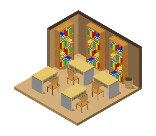 Library room  Illustration