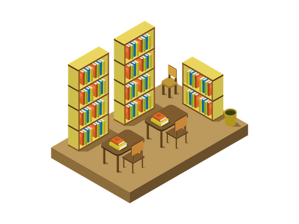 Library room  Illustration