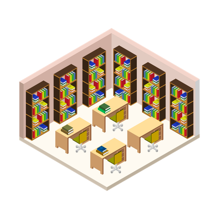 Library room  Illustration