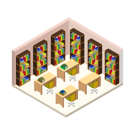 Library room  Illustration
