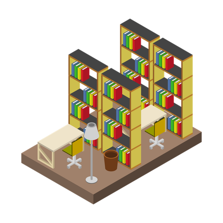 Library room  Illustration