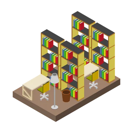 Library room  Illustration