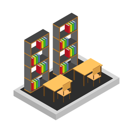 Library room  Illustration
