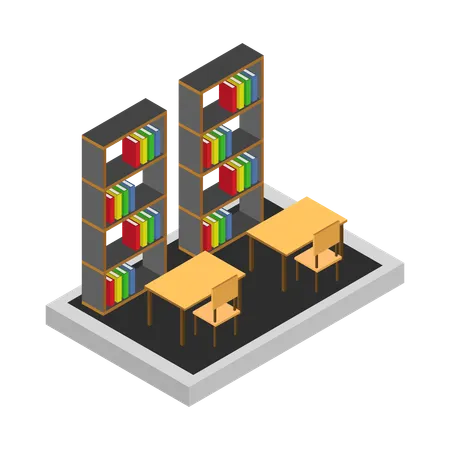 Library room  Illustration