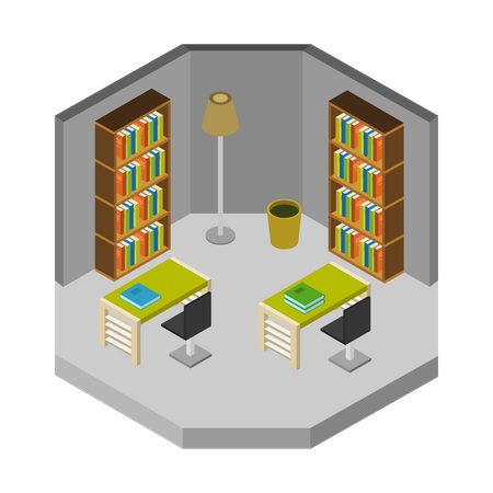 Library room  Illustration