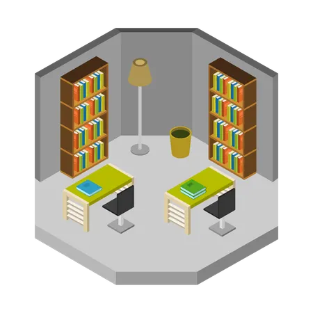 Library room  Illustration