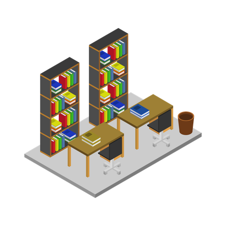 Library room  Illustration