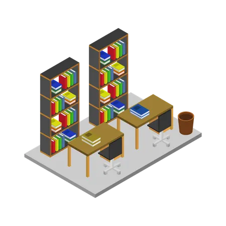 Library room  Illustration