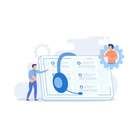 Libre-service client  Illustration