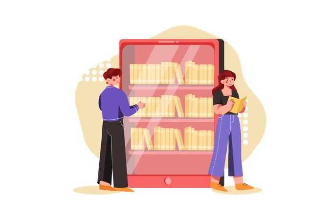 Libreria digital  Ilustración