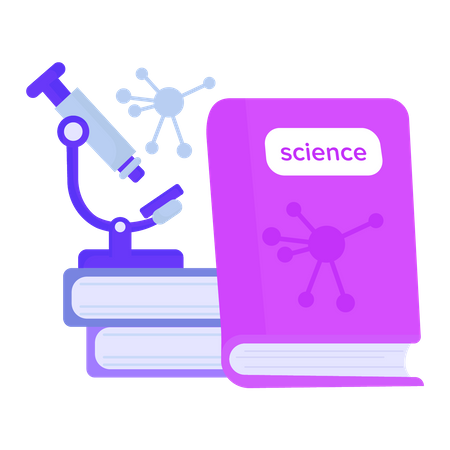 Libro de ciencia  Ilustración