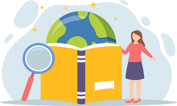 Libro de lectura  Ilustración