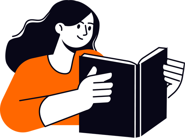 Libro de lectura femenina  Ilustración