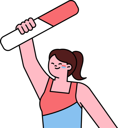 Líder de torcida feminina  Ilustração