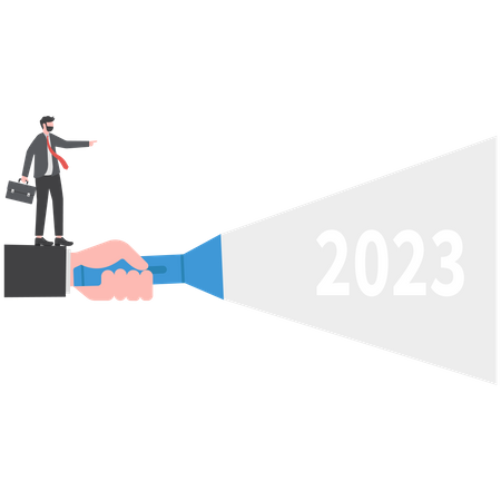 Líderes empresariales apuntan a objetivos para 2023  Ilustración