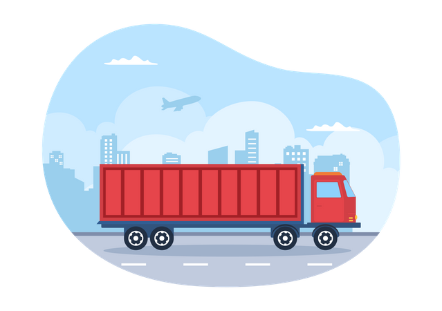 Liefertransportservice  Illustration