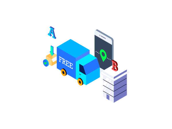 Lieferservice  Illustration