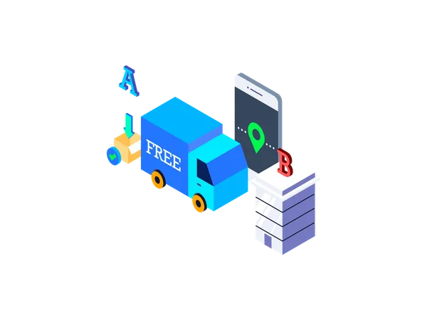 Lieferservice  Illustration