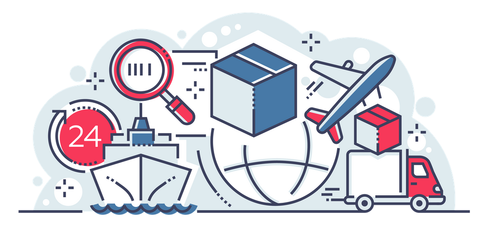 Lieferservice  Illustration