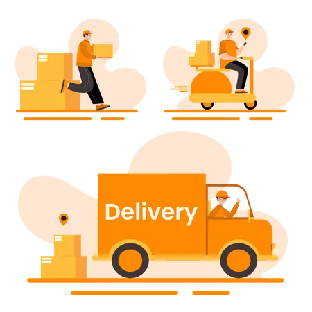 Lieferservice  Illustration