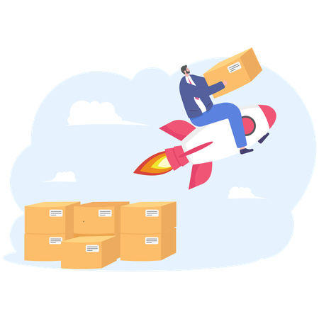 Lieferservice  Illustration
