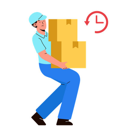 Lieferungsverspätung  Illustration