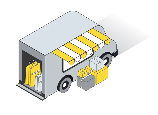 Lieferwagen  Illustration