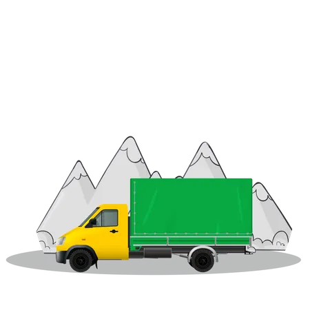 Transport Logistik LKW Illustration