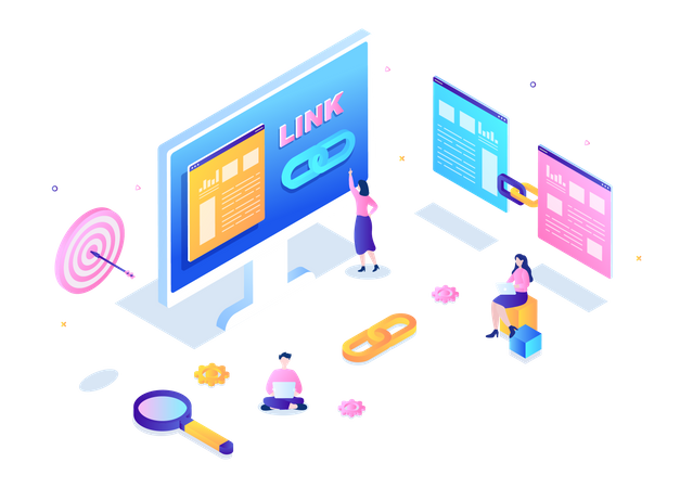 Lien de référencement  Illustration