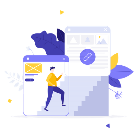 Lien de site Web  Illustration