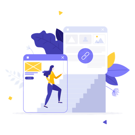 Lien de site Web  Illustration