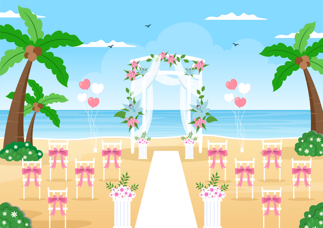 Salle de mariage  Illustration